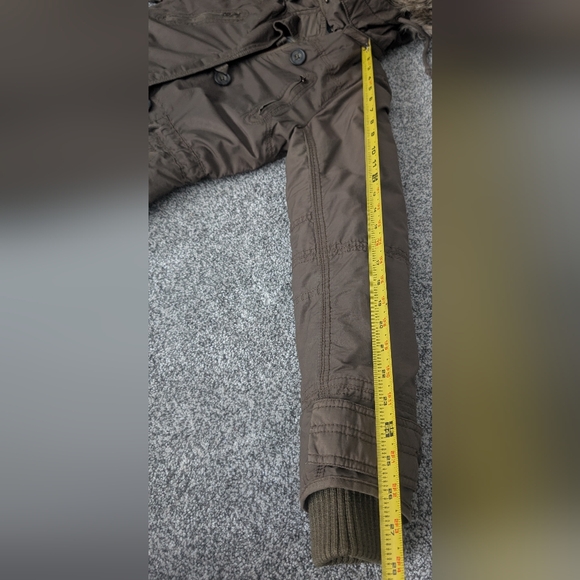 VTG Y2K American Eagle Bomber Jacket Coat Faux Fur Flannel Plaid Lined Womens XS - Picture 11 of 11